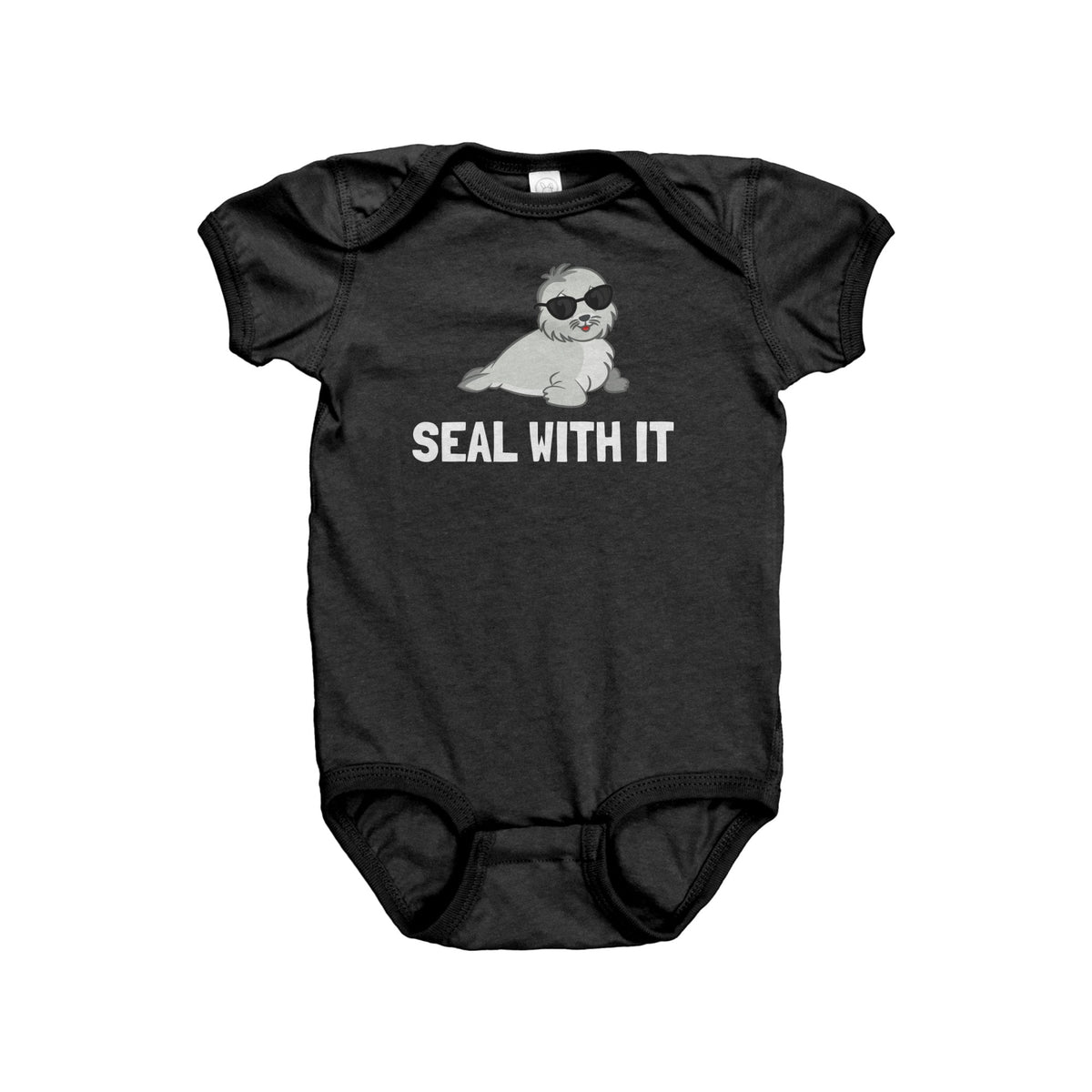 Seal Baby Bodysuit Cute Seal Baby Shirt Seal Baby Onepiece Marine Biologist Baby Gift Seal With It Graphic Tee – Premium Graphic · Perfect For Daily Wear