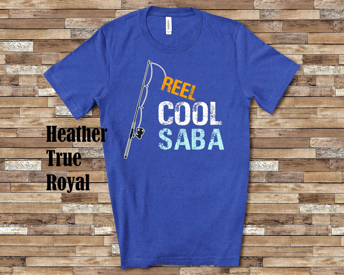 Reel Cool Saba Shirt Tshirt Saba Gift from Granddaughter Grandson Birthday Christmas Fathers Day Gifts for Saba Graphic Tee – Bold Style · Must-Have Style