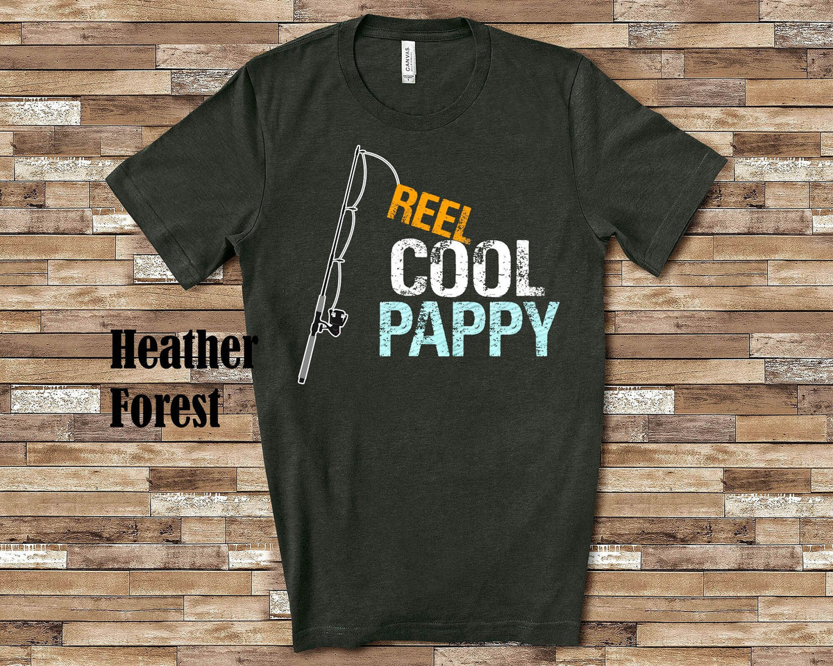 Reel Cool Pappy Shirt Tshirt Pappy Gift from Granddaughter Grandson Birthday Fathers Day Christmas Grandparent Gifts for Pappy Graphic Tee – Feel-Good Design · Perfect For Daily Wear