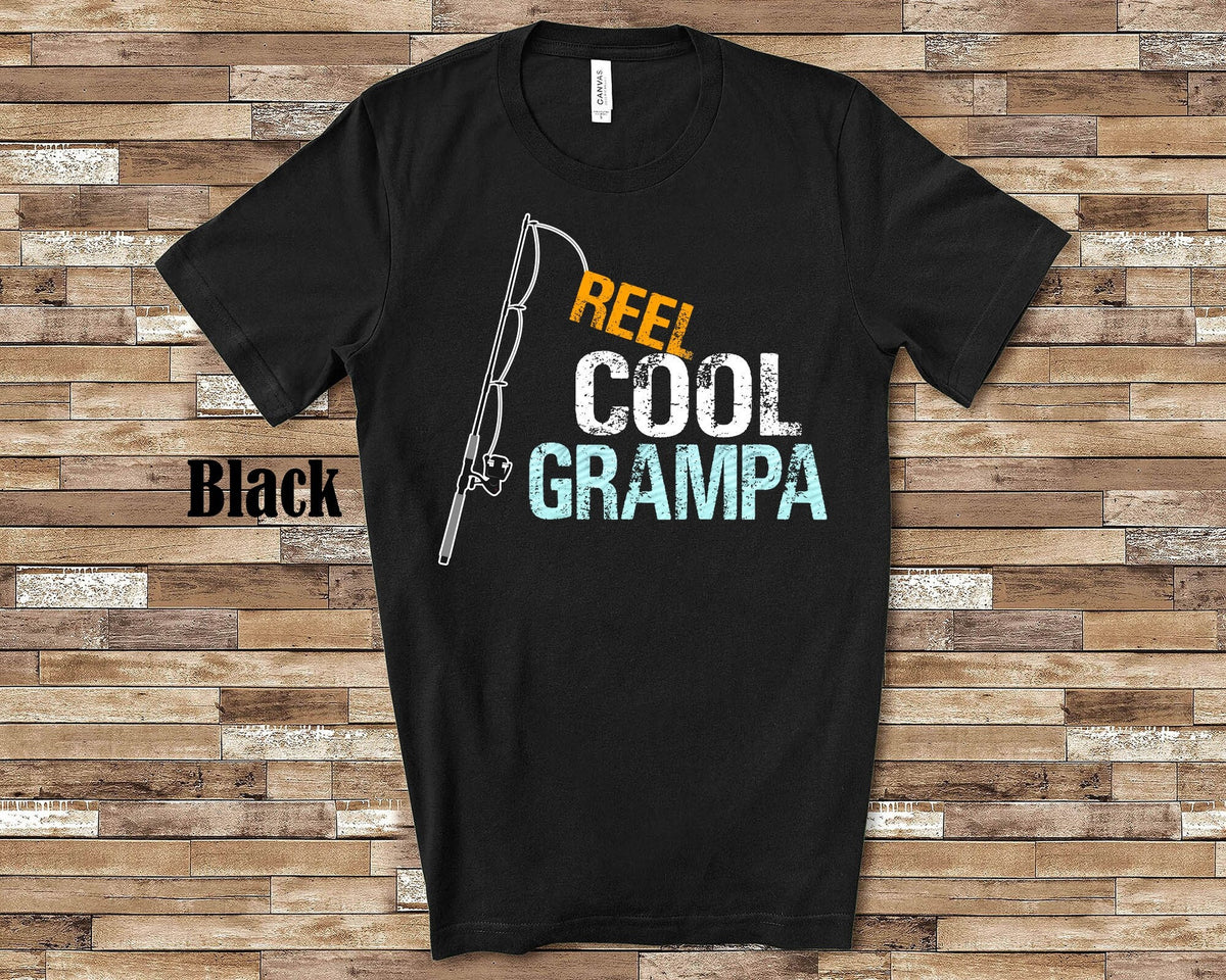 Reel Cool Grampa Shirt Tshirt Grampa Gift from Granddaughter Grandson Birthday Fathers Day Christmas Grandparent Gifts for Grampa Graphic Tee – Premium Graphic · Must-Have Style