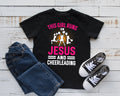 Girl Jesus And Cheerleading TShirt Cute Cheerleader Tank Top Cheer Kids Tee Hoodie Sweatshirt Long Sleeve Kids Tee Apparel Gift Hoodie – Warm & Stylish · Must-Have Style