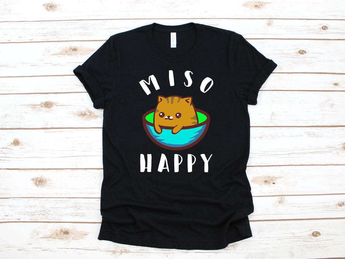Miso Cat TShirt Funny Kitten Miso Soup Tank Top Hoodie Sweatshirt Long Sleeve Japanese Soup Kids Tee Apparel Gift Hoodie – Aesthetic Look · Trending Graphic Apparel