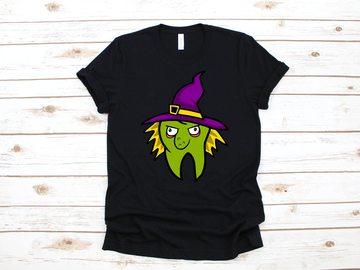 Witch Tooth TShirt Halloween Dental Office Witch Dentist Tank Top Hoodie Sweatshirt Long Sleeve Kids Tee Apparel Gift Hoodie – Cozy Vibes · High-Quality Print