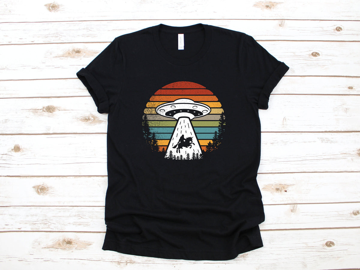 Retro Alien Bigfoot TShirt Funny Alien UFO Tank Top Hoodie Sweatshirt Long Sleeve Kids Tee Apparel Gift Hoodie – Feel-Good Design · Perfect For Daily Wear