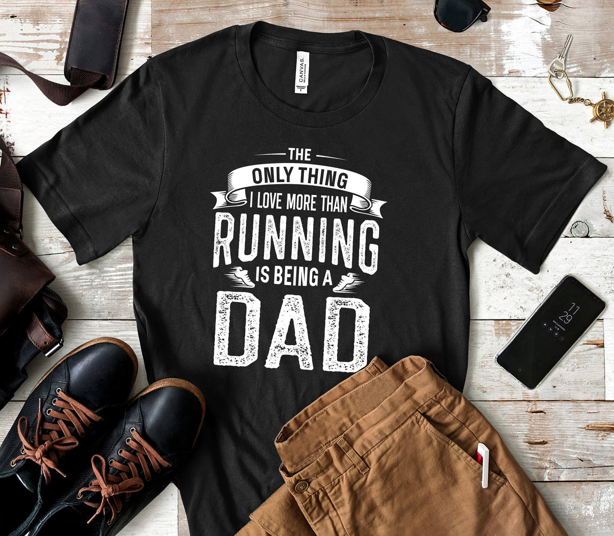 Running Dad TShirt Running Dads Fathers Day Marathon Jogging Tank Top Hoodie Sweatshirt Long Sleeve Hoodie – Aesthetic Look · High-Quality Print
