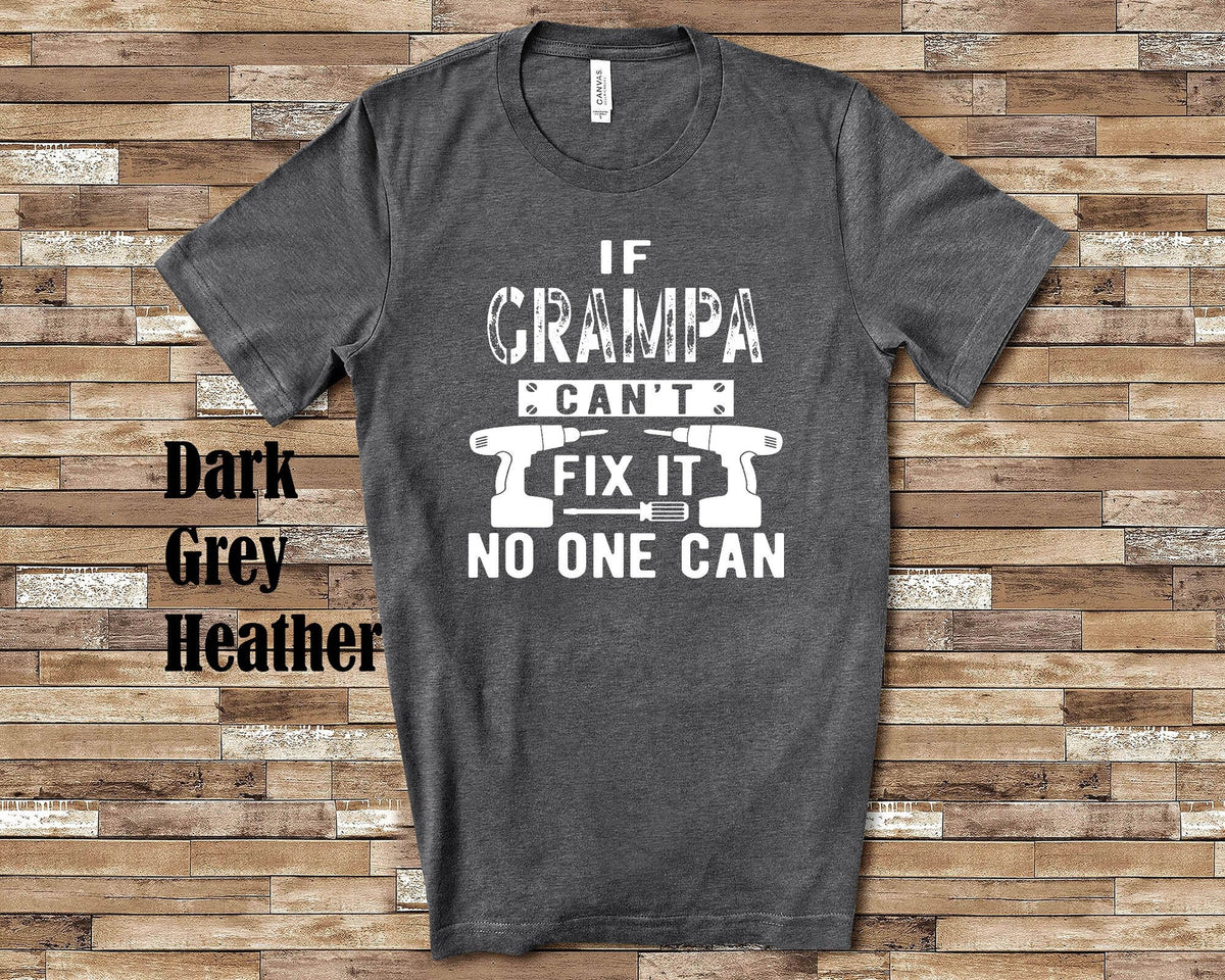 If Grampa Can39t Fix It Tshirt Long Sleeve Shirt Sweatshirt or Tank Top Special Grandfather Father39s Day Christmas Birthday Gift Sweatshirt – Feel-Good Design · Perfect For Daily Wear