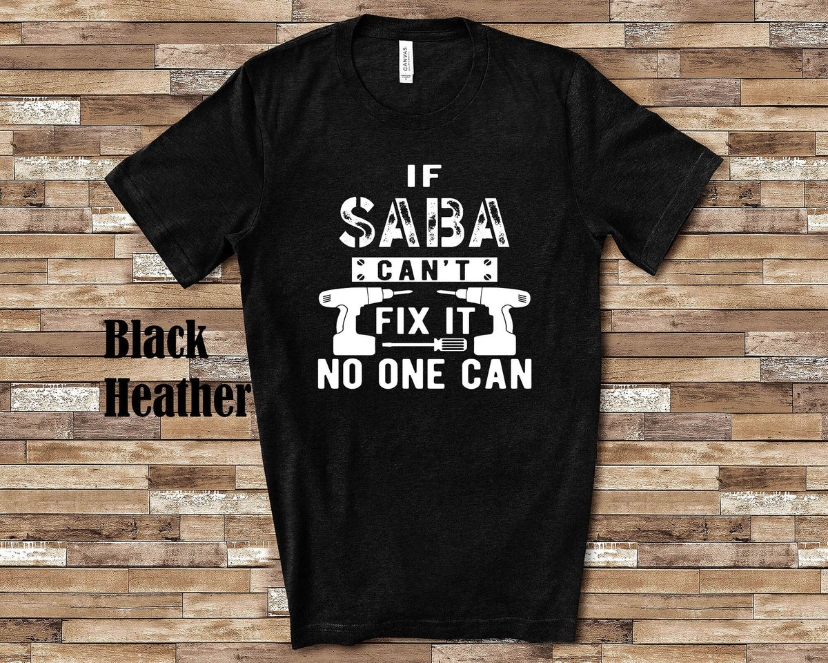 If Saba Can39t Fix It Tshirt Long Sleeve Shirt Sweatshirt or Tank Top Hebrew Jewish Grandfather Father39s Day Christmas Birthday Gift Sweatshirt – Premium Graphic · Great Gift For Fans