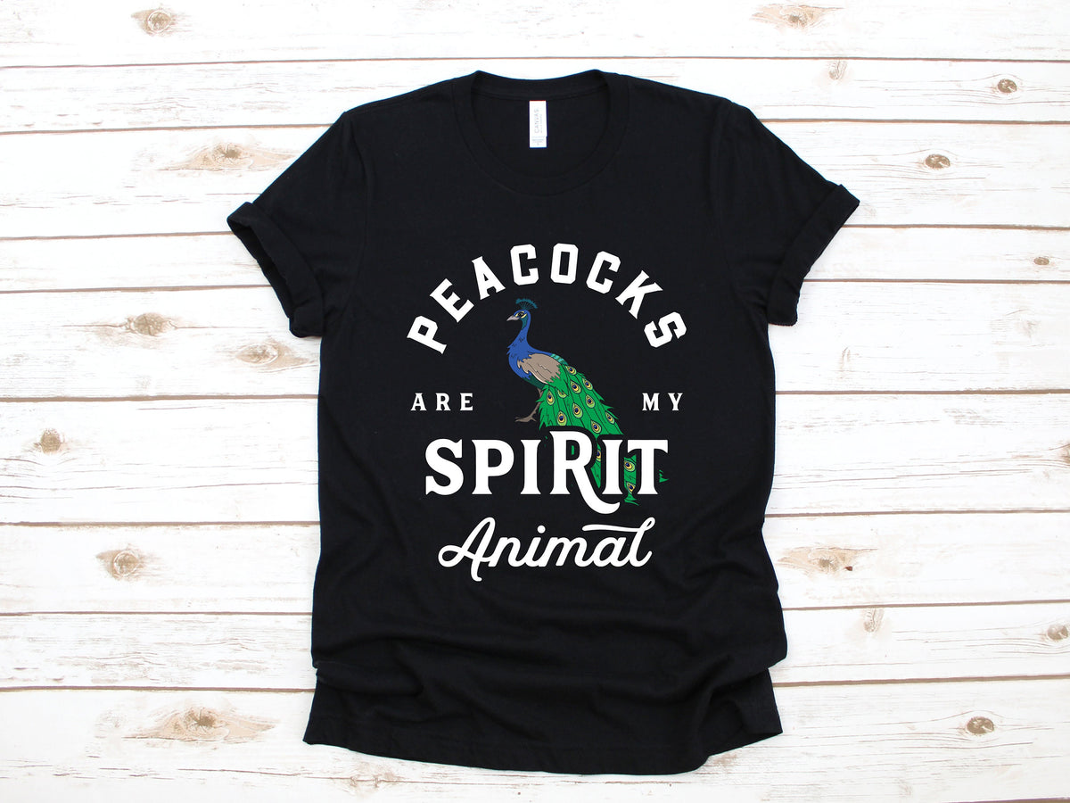 Peacocks Are My Spirit Animal TShirt Funny Peacock Shirt Tank Top Hoodie Sweatshirt Long Sleeve Kids Tee Apparel Gift Hoodie – Warm & Stylish · Trending Graphic Apparel
