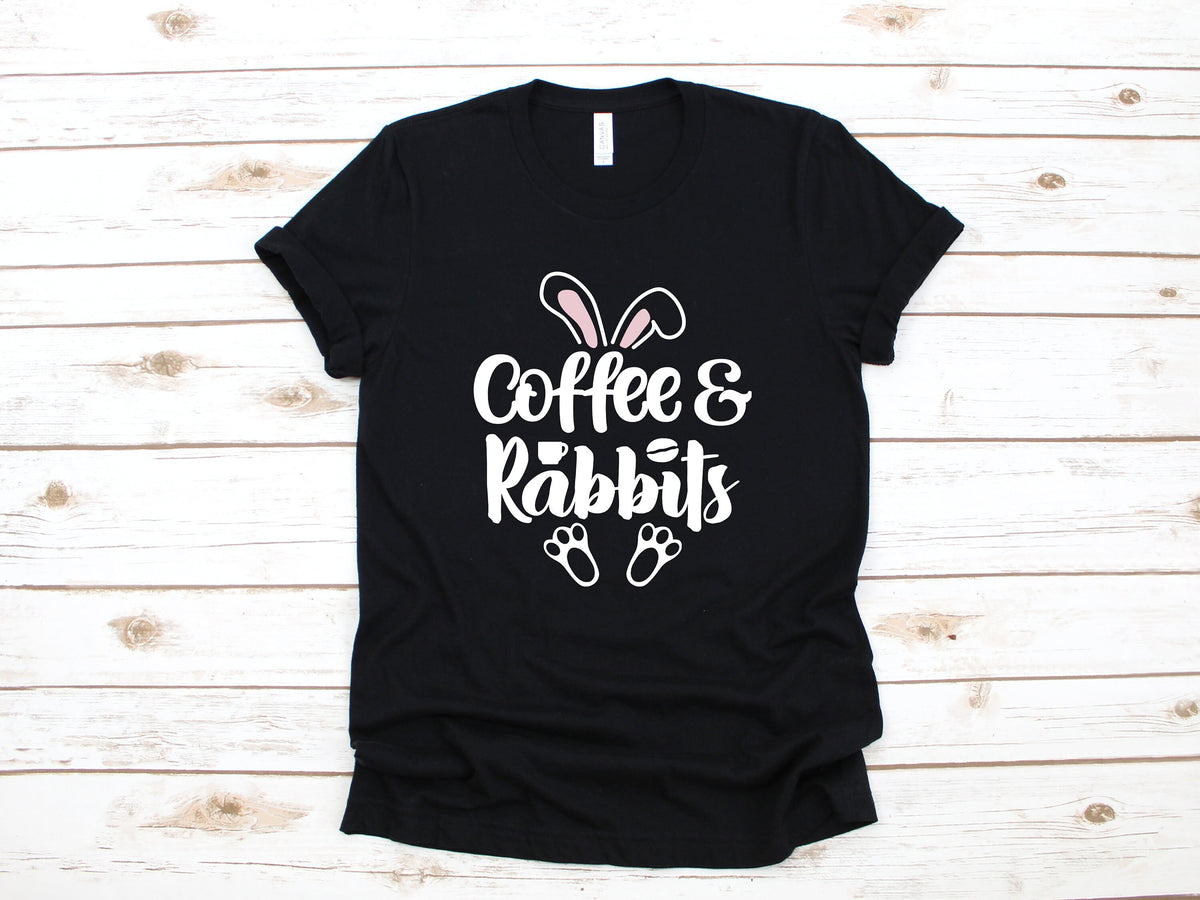 Coffee and Rabbits TShirt Funny Pet Bunny Rabbit Tank Top Hoodie Sweatshirt Long Sleeve Kids Tee Apparel Gift Hoodie – Easygoing Wear · Must-Have Style