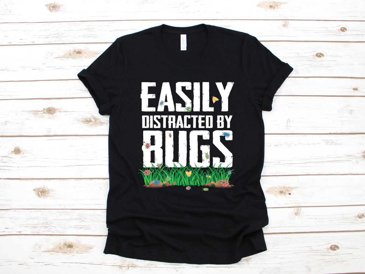 Distracted By Bugs TShirt Cute Insects Bug Tee Toddler Tee Tank Top Hoodie Sweatshirt Long Sleeve Kids Tee Apparel Gift Hoodie – Aesthetic Look · Top Pick For Any Outfit