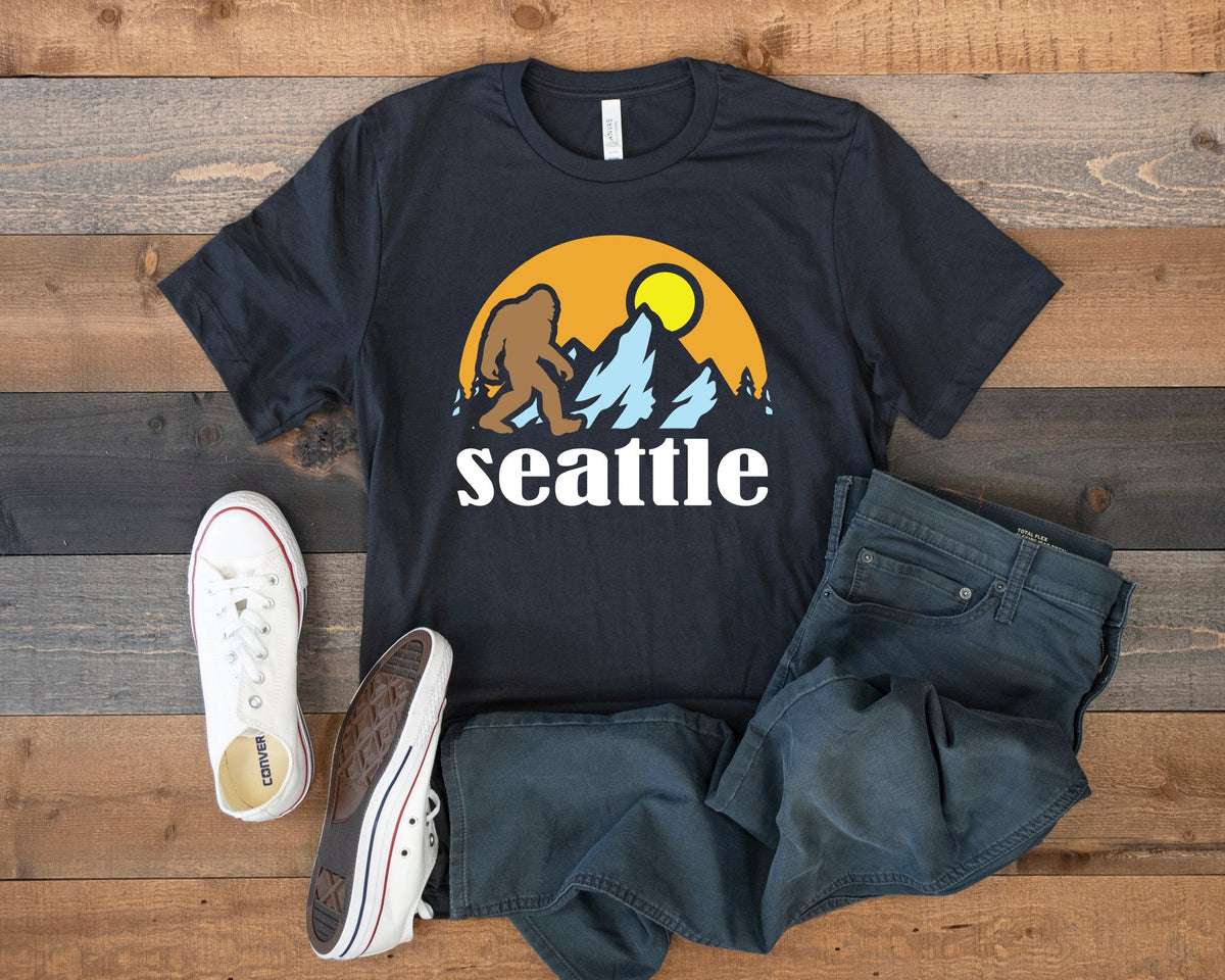 Seattle Bigfoot TShirt Sasquatch Seattle Tank Top Hoodie Sweatshirt Long Sleeve Kids Tee Apparel Gift Hoodie – Everyday Comfort · Must-Have Style