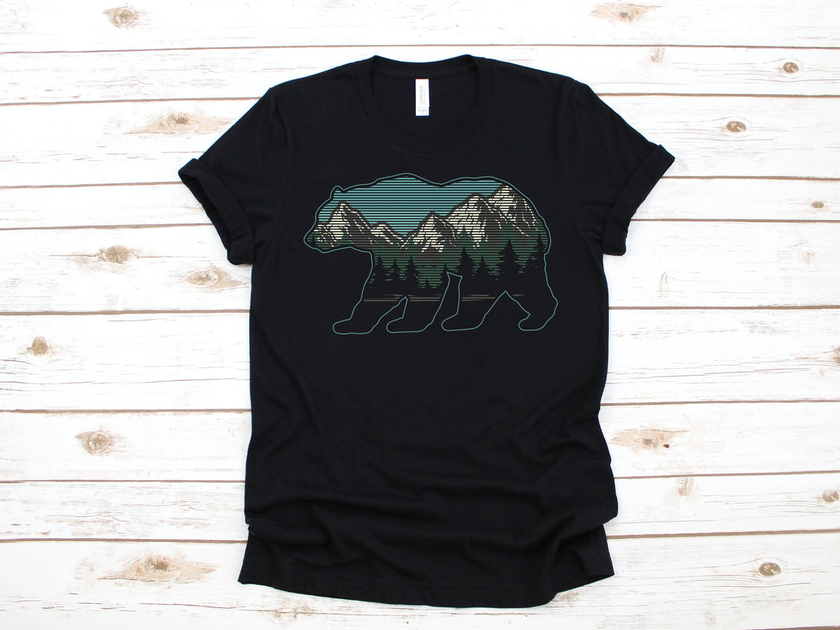 Bear Mountains TShirt Hiking Bears Nature Tank Top Hoodie Sweatshirt Long Sleeve Kids Tee Apparel Gift Hoodie – Easygoing Wear · Perfect For Daily Wear