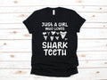 Girl Who Loves Shark Teeth TShirt Shark Tooth Girls Tank Top Hoodie Sweatshirt Long Sleeve Kids Tee Apparel Gift Hoodie – Aesthetic Look · Top Pick For Any Outfit