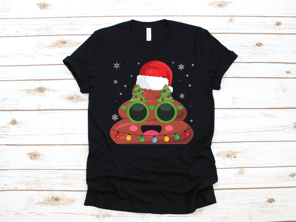 Christmas Poop TShirt Funny Poo Santa Tank Top Xmas Toilet Humor Hoodie Sweatshirt Long Sleeve Kids Tee Apparel Gift Hoodie – Warm & Stylish · High-Quality Print