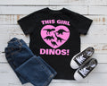 This Girl Loves Dinos TShirt Girl Dinosaur Tee Tank Top Hoodie Sweatshirt Long Sleeve Kids Tee Apparel Gift Hoodie – Aesthetic Look · Must-Have Style