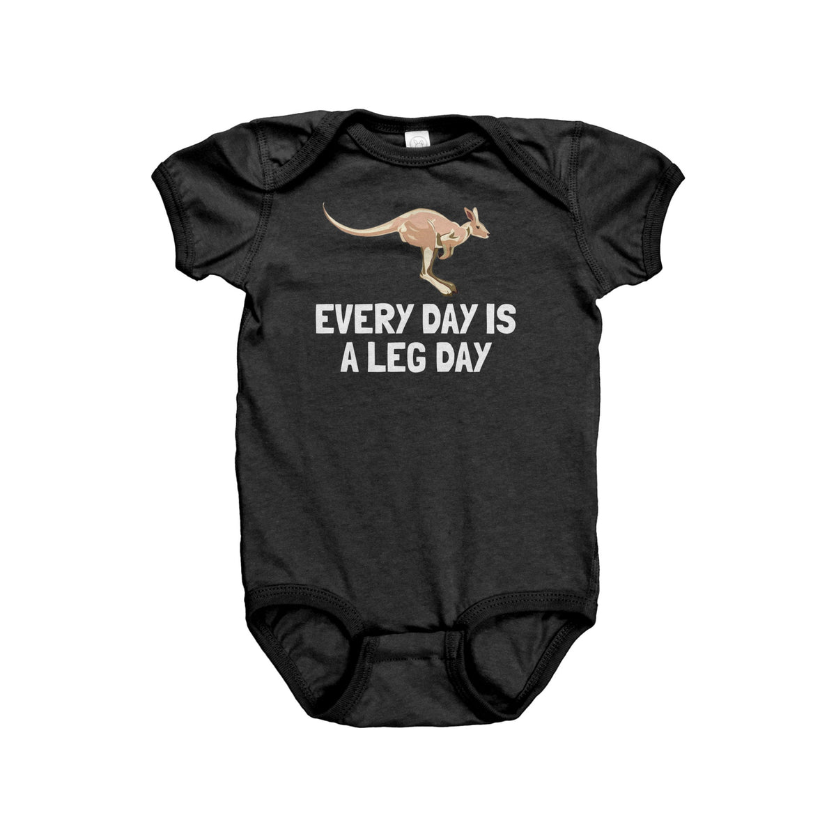 Funny Kangaroo Baby Bodysuit Kangaroo Baby Onepiece Kangaroo Baby Gift Leg Day Baby Shower First Birthday Graphic Tee – Cozy Vibes · Trending Graphic Apparel
