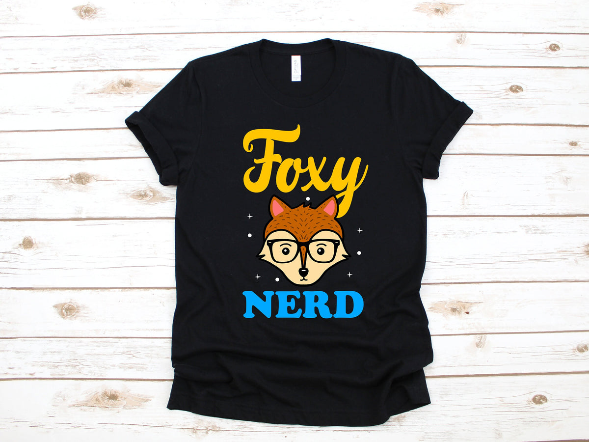 Foxy Nerd TShirt Funny Fox Tee Cute Foxes Tank Top Hoodie Sweatshirt Long Sleeve Kids Tee Apparel Gift Hoodie – Warm & Stylish · Trending Graphic Apparel