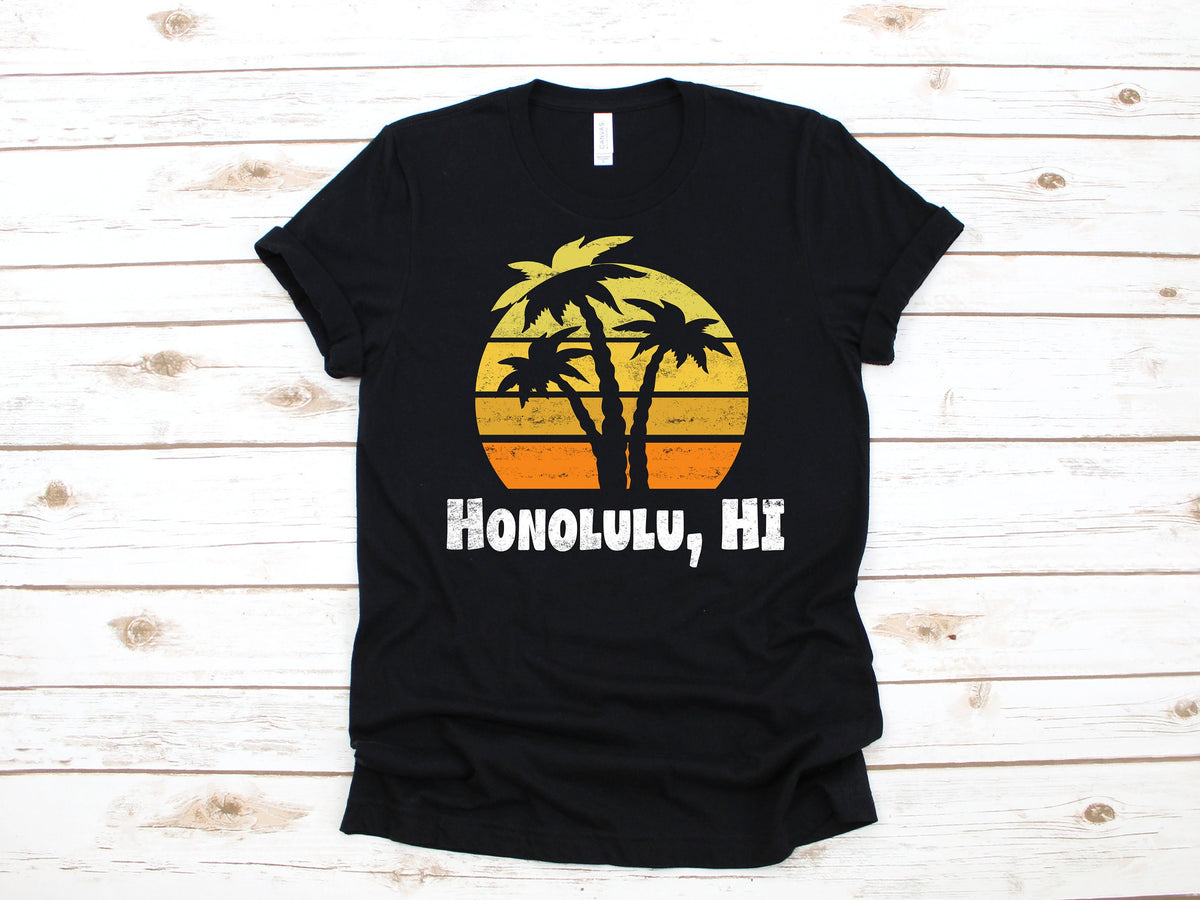 Honolulu Hawaii TShirt Honolulu Tee Tank Top Hoodie Sweatshirt Long Sleeve Kids Tee Apparel Gift Hoodie – Bold Style · Great Gift For Fans