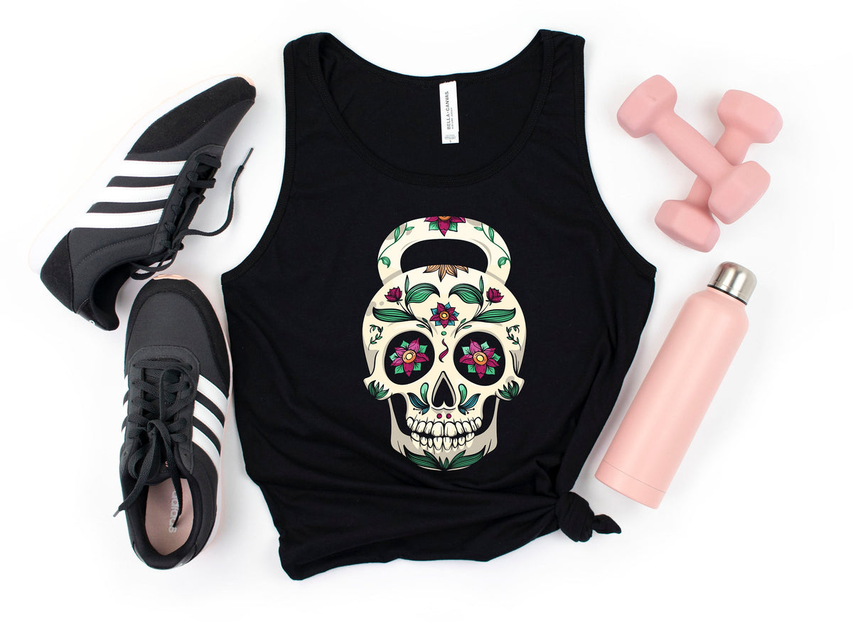 Sugar Skull Kettlebell TShirt Kettlebell Fitness Tank Top Hoodie Sweatshirt Long Sleeve Kids Tee Apparel Gift Hoodie – Soft Feel · Trending Graphic Apparel