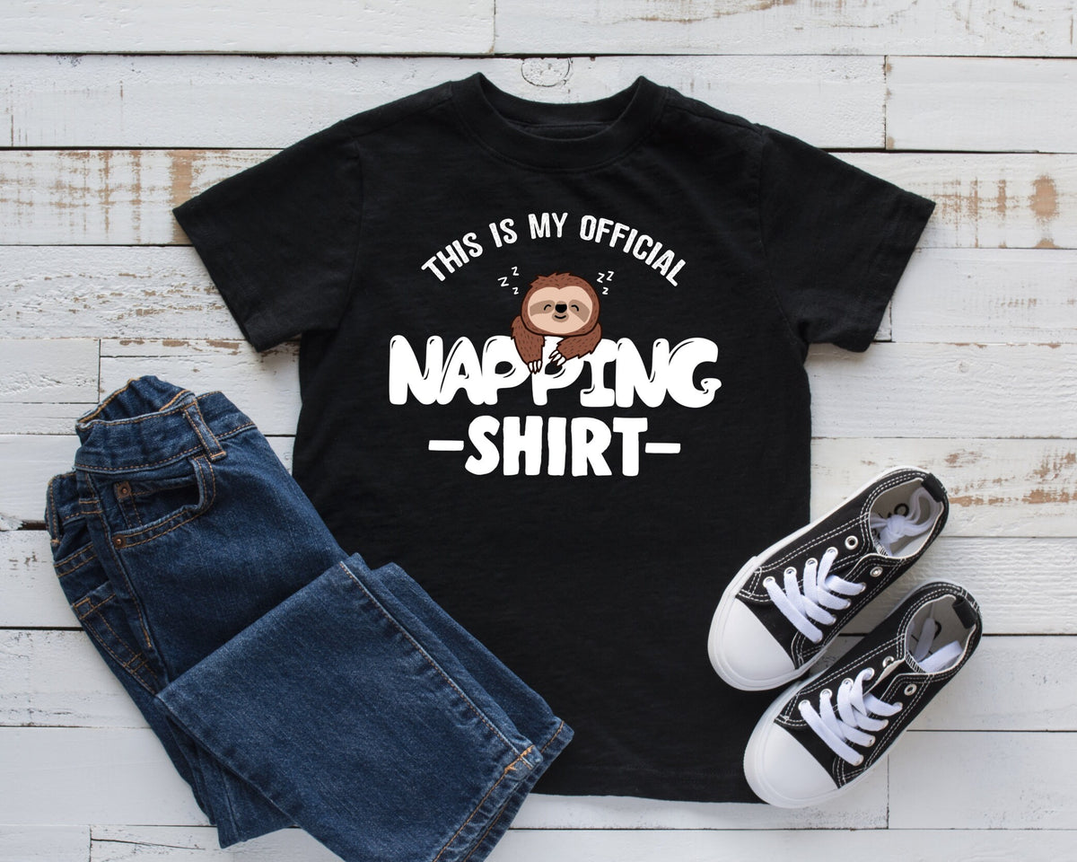 Sloth Napping Shirt Funny Sloth Kids Tee Cute Sloths TShirt Tank Top Hoodie Sweatshirt Long Sleeve Kids Tee Apparel Gift Hoodie – Fan Favorite · Great Gift For Fans