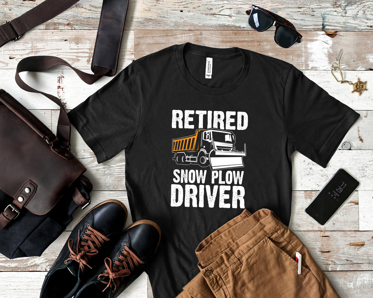 Retired Snowplow Driver TShirt Snowplow Retirement Tank Top Hoodie Sweatshirt Long Sleeve Hoodie – Easygoing Wear · Must-Have Style