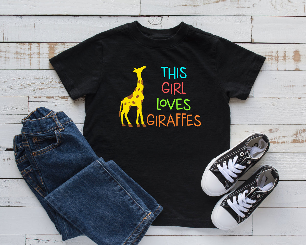 This Girl Loves Giraffes Giraffe Kids Tee Cute Zoo TShirt Tank Top Hoodie Sweatshirt Long Sleeve Kids Tee Apparel Gift Hoodie – Bold Style · Top Pick For Any Outfit
