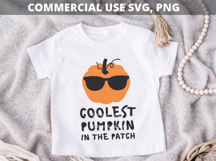 Coolest pumpkin in the patch svg Cricut SVG PNG Graphic Tee – Soft Feel · Great Gift For Fans