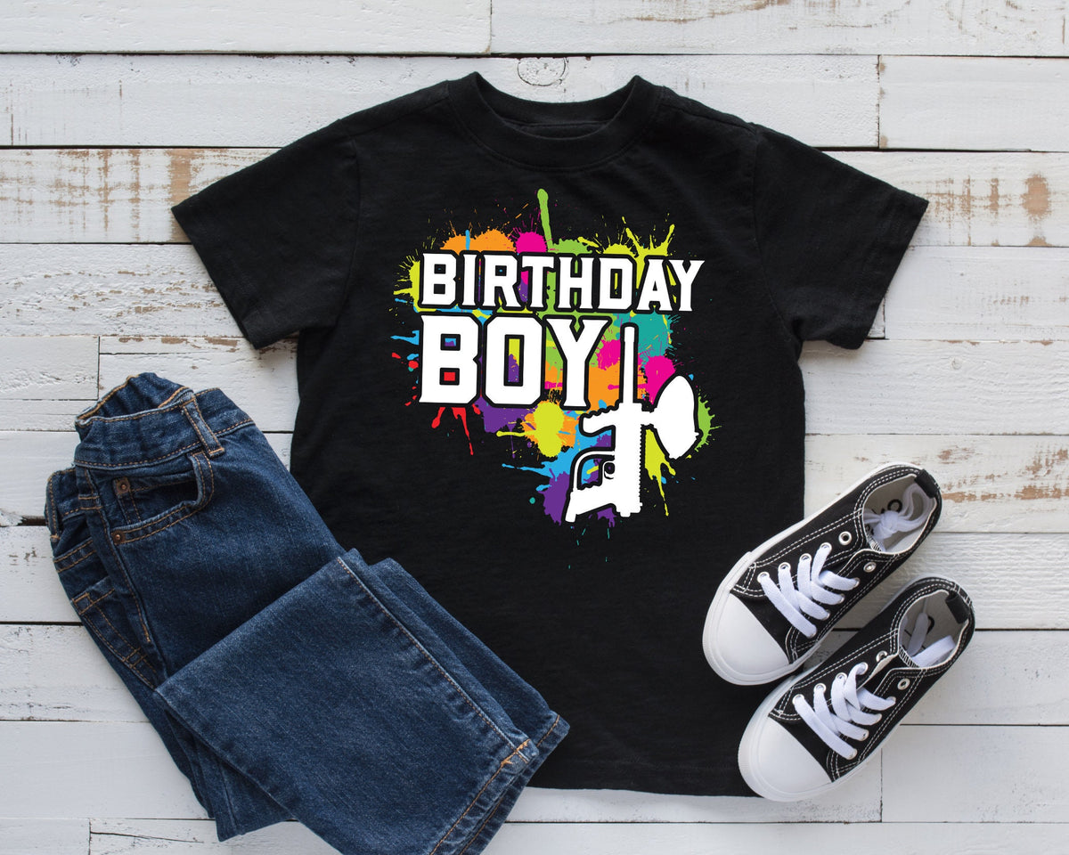 Paintball Birthday Boy TShirt Paintball Bday Party Kids Tee Tank Top Hoodie Sweatshirt Long Sleeve Kids Tee Apparel Gift Hoodie – Aesthetic Look · Top Pick For Any Outfit