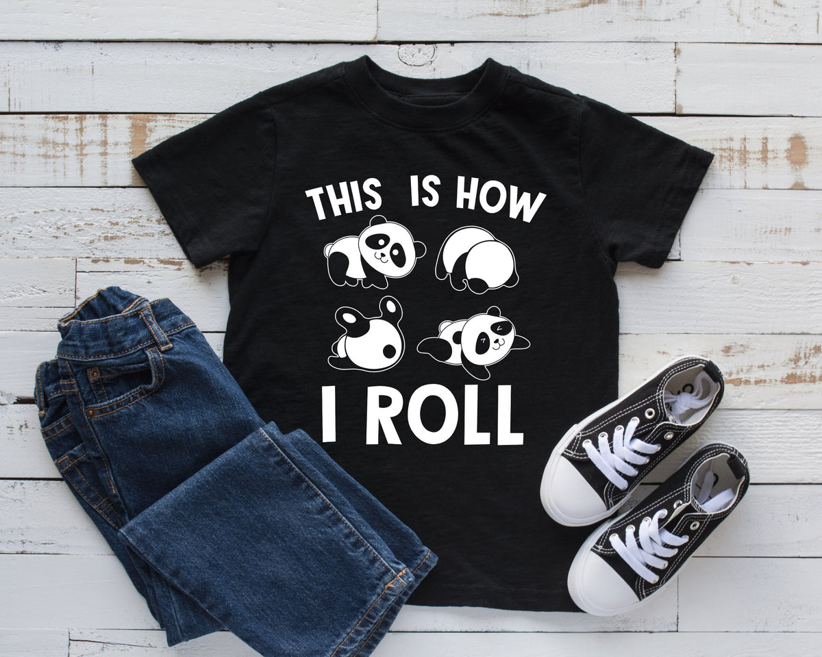 Panda TShirt Cute Panda Kids Hoodie This Is How I Roll Zoo Tank Top Hoodie Sweatshirt Long Sleeve Kids Tee Apparel Gift Hoodie – Bold Style · High-Quality Print