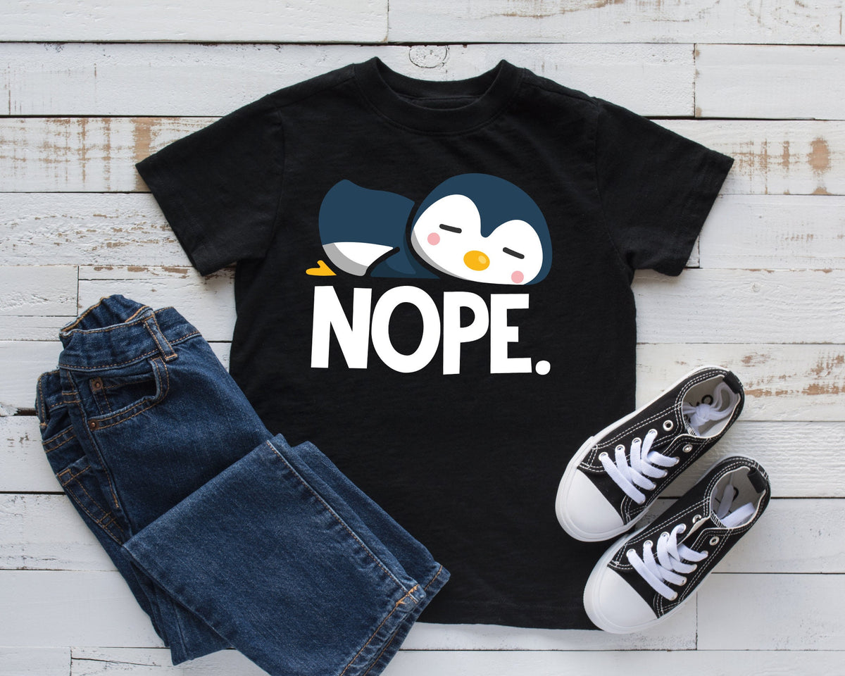 Penguin Nope TShirt Cute Penguin Kids Hoodie Toddler Tee Zoo Tank Top Hoodie Sweatshirt Long Sleeve Kids Tee Apparel Gift Hoodie – Aesthetic Look · Must-Have Style
