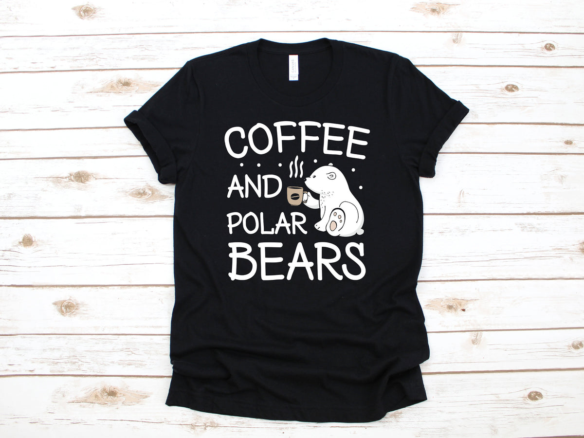 Coffee and Polar Bears TShirt Cute Polar Bear Tee Tank Top Hoodie Sweatshirt Long Sleeve Kids Tee Apparel Gift Hoodie – Easygoing Wear · Must-Have Style