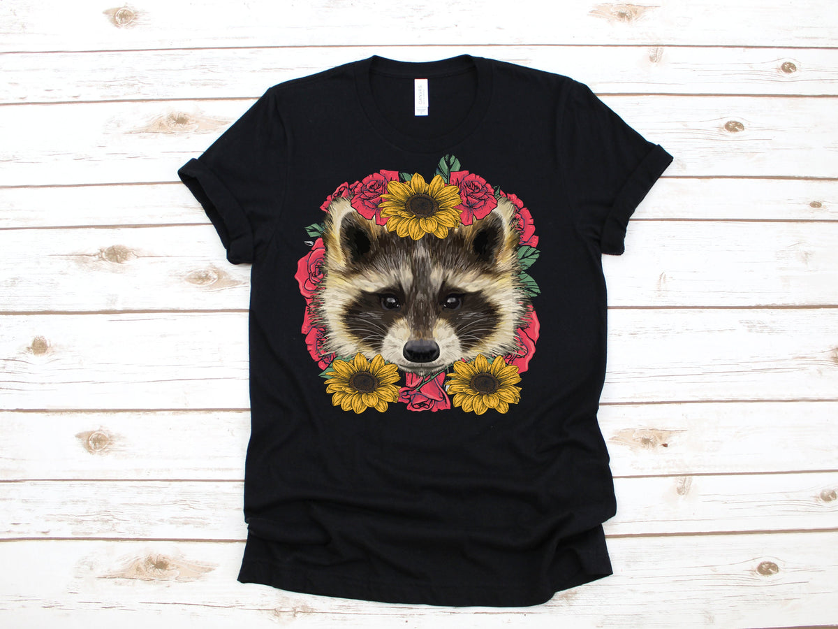 Floral Raccoon TShirt Cute Flower Raccoons Funny Kids Hoodie Tank Top Hoodie Sweatshirt Long Sleeve Kids Tee Apparel Gift Hoodie – Warm & Stylish · Great Gift For Fans