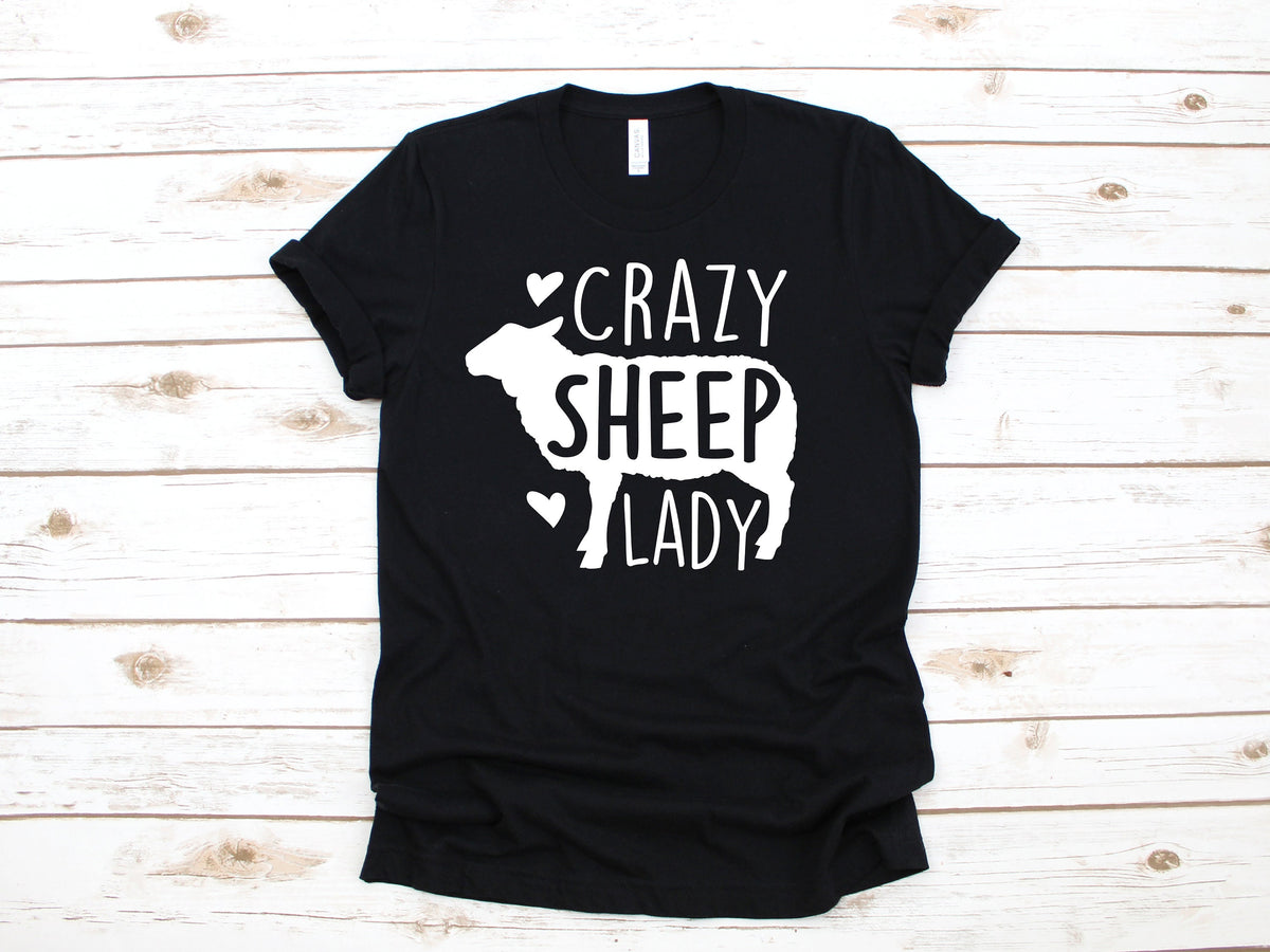 Crazy Sheep Lady TShirt Funny Sheep Womens Tee Tank Top Hoodie Sweatshirt Long Sleeve Kids Tee Apparel Gift Hoodie – Soft Feel · Trending Graphic Apparel