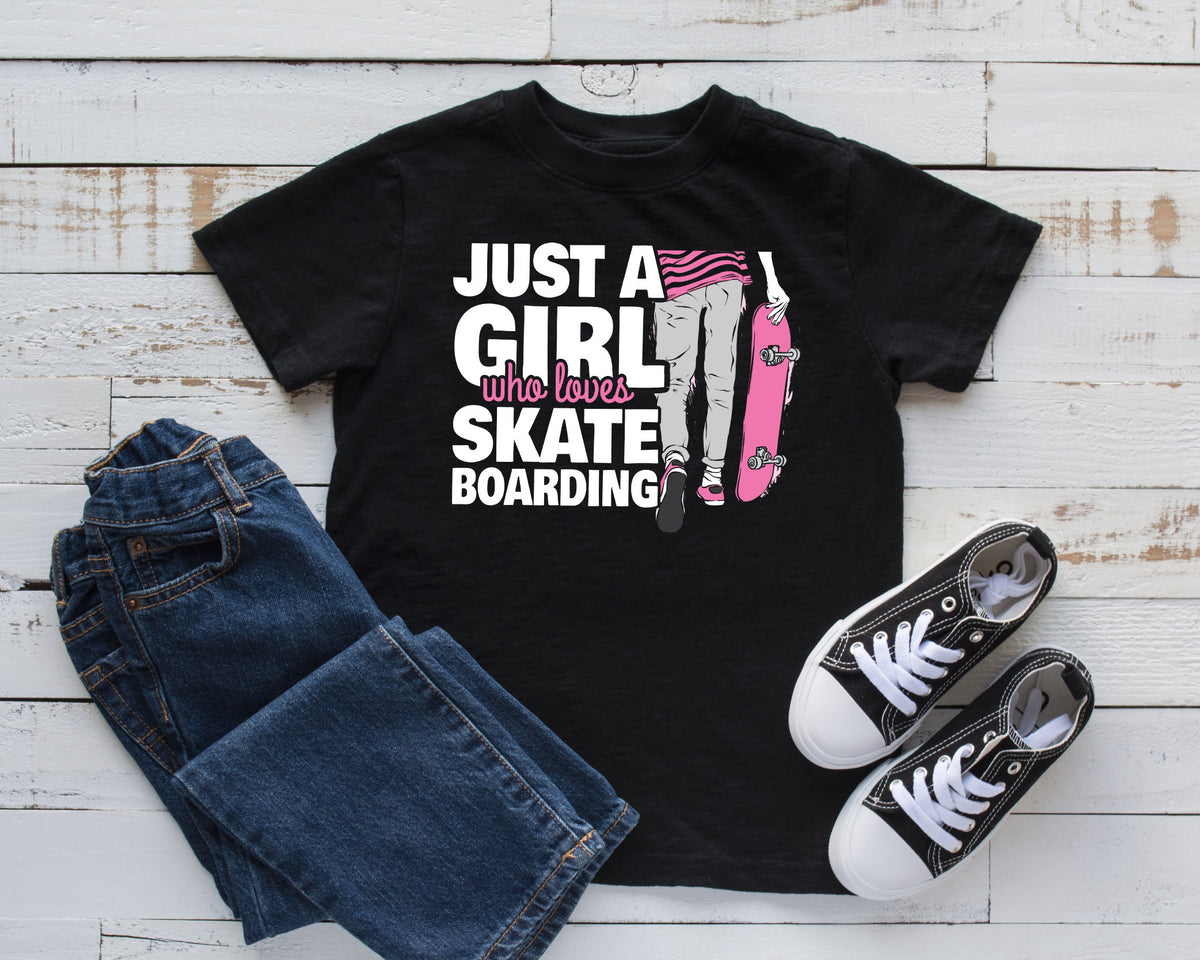 Girl Who Loves Skateboarding TShirt Girl Skateboarder Tee Kids Hoodie Tank Top Hoodie Sweatshirt Long Sleeve Kids Tee Apparel Gift Hoodie – Cozy Vibes · Must-Have Style