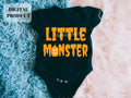 Little Monster Toddler halloween Cricut Layered SVG and PNG Commercial Use Graphic Tee – Soft Feel · Perfect For Daily Wear