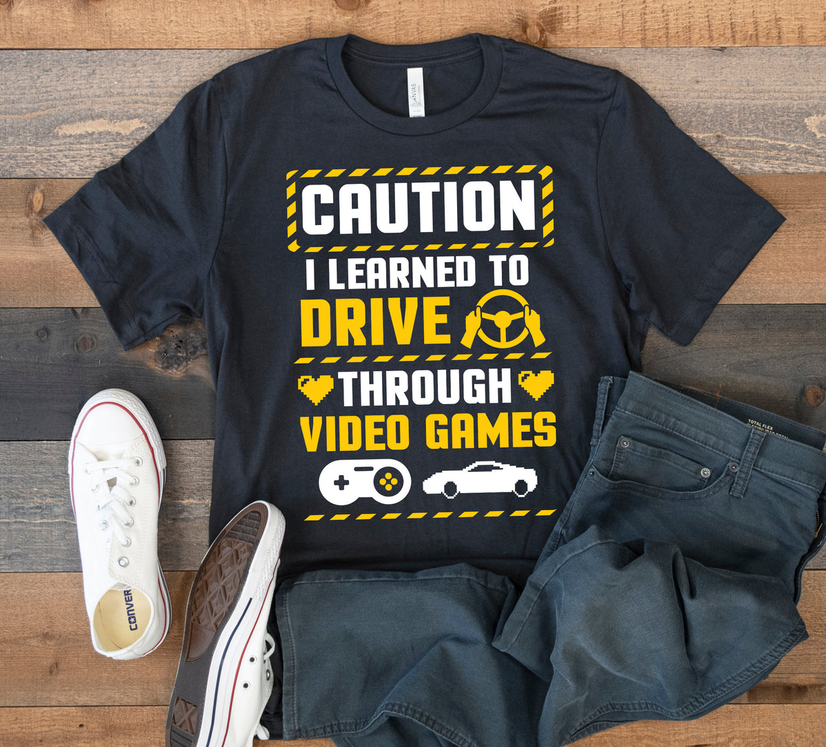 Learned To Drive Through Video Games TShirt Gamer Drivers License New Driver Tank Top Hoodie Sweatshirt Long Sleeve Hoodie – Bold Style · Trending Graphic Apparel