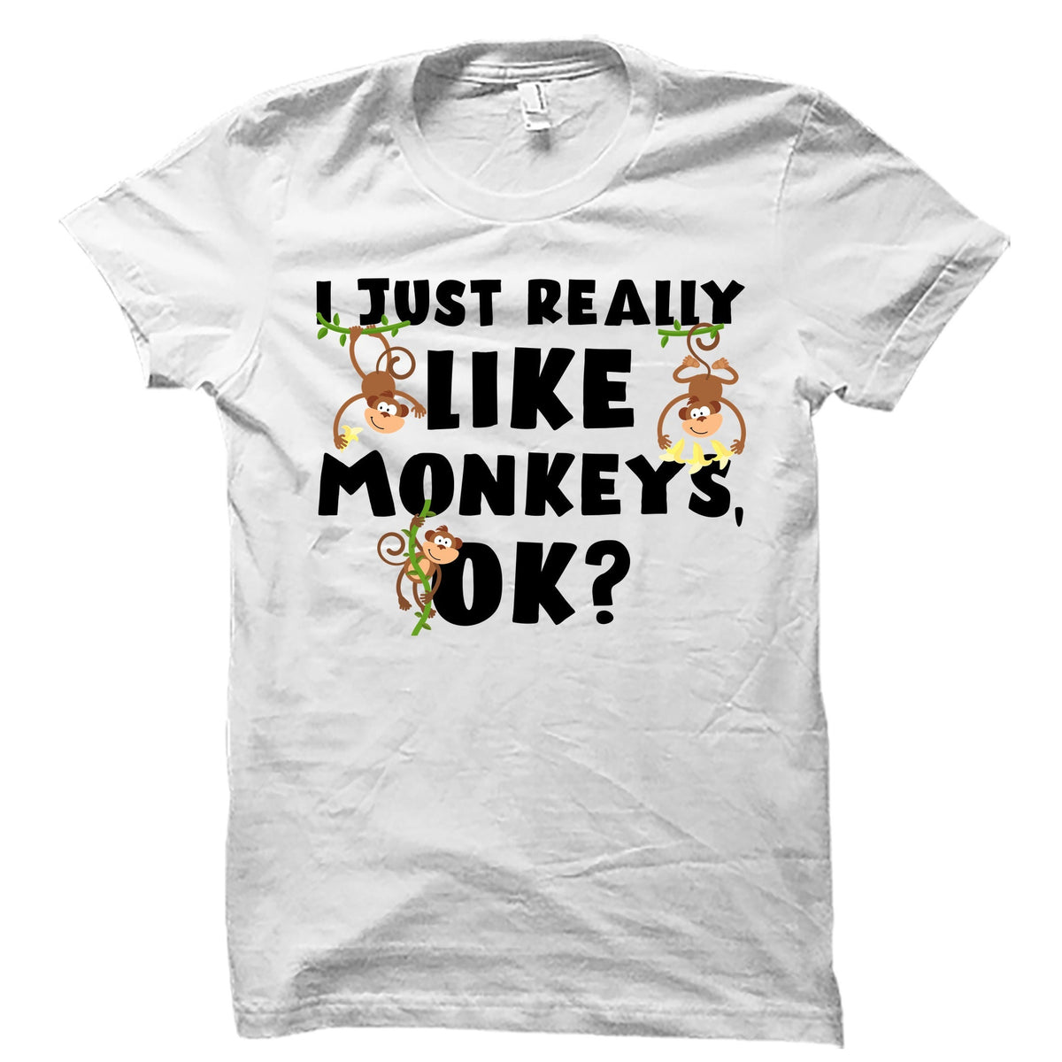 Monkey Shirt Monkey Tshirt Monkey Gift Zoo Shirt Zoo Gifts Safari Shirt Monkey Lover Shirt Safari Gift Monkey Lover Gift OS4040 Graphic Tee – Warm & Stylish · High-Quality Print