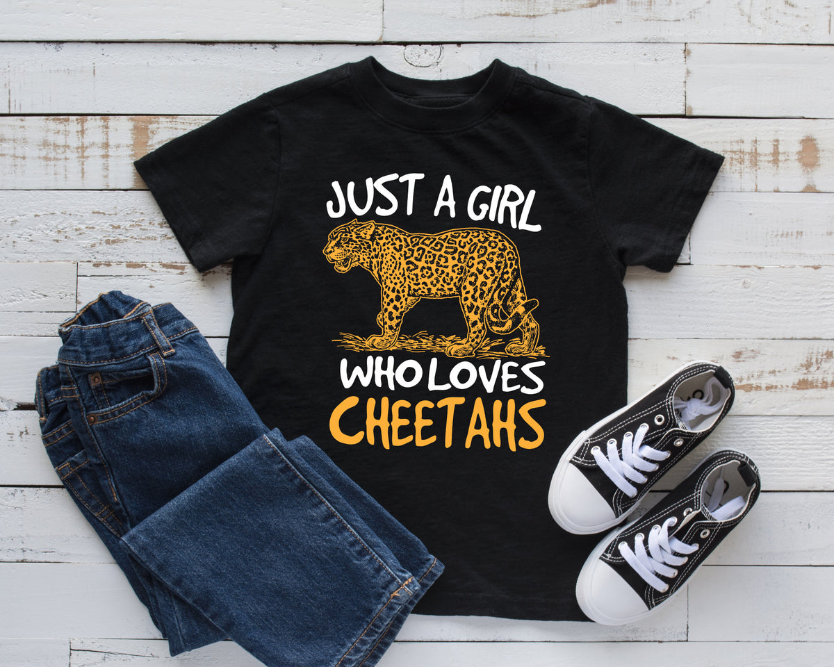 Girl Who Loves Cheetahs TShirt Cute Cheetahs Kids Tee Zoo Tank Top Hoodie Sweatshirt Long Sleeve Kids Tee Apparel Gift Hoodie – Bold Style · Great Gift For Fans