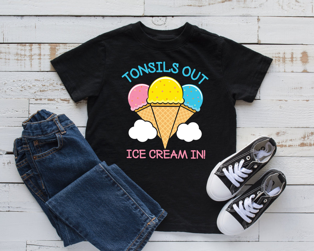 Tonsils TShirt Funny Tonsils Ice Cream Tonsillitis Kids TeeTank Top Hoodie Sweatshirt Long Sleeve Kids Tee Apparel Gift Hoodie – Warm & Stylish · Must-Have Style