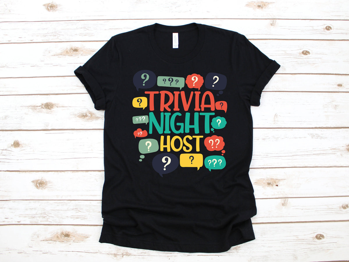 Trivia Night Host TShirt Trivia Tee Tank Top Hoodie Sweatshirt Long Sleeve Kids Tee Apparel Gift Hoodie – Feel-Good Design · Great Gift For Fans