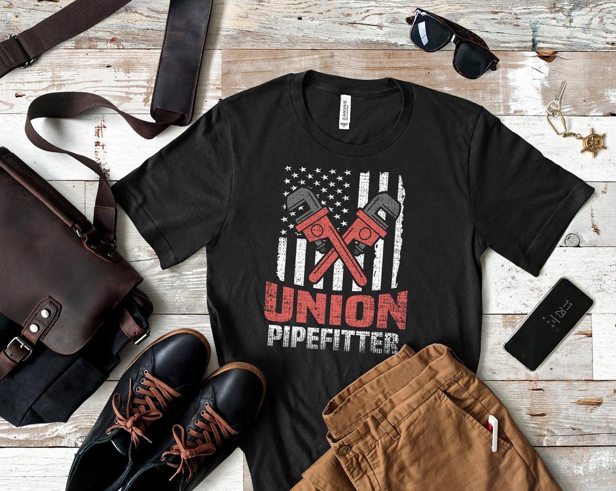Union Pipefitter TShirt Union Worker Tee Tank Top Hoodie Sweatshirt Long Sleeve Kids Tee Apparel Gift Hoodie – Easygoing Wear · High-Quality Print