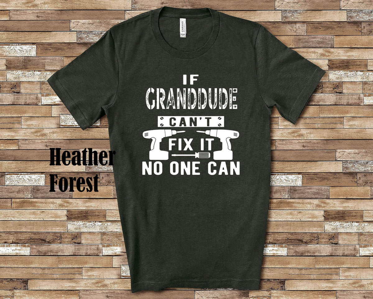 If Granddude Can39t Fix It Tshirt Long Sleeve Shirt Sweatshirt or Tank Top Special Grandfather Father39s Day Christmas Birthday Gift Sweatshirt – Bold Style · High-Quality Print