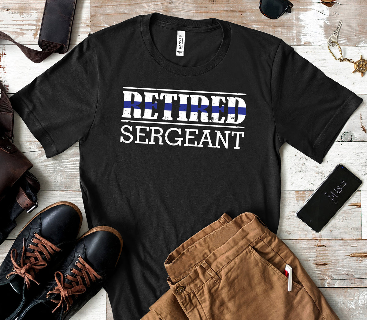Retired Sergeant TShirt Police Sergeant Retirement Tank Top Hoodie Sweatshirt Long Sleeve Kids Tee Apparel Gift Hoodie – Fan Favorite · Perfect For Daily Wear