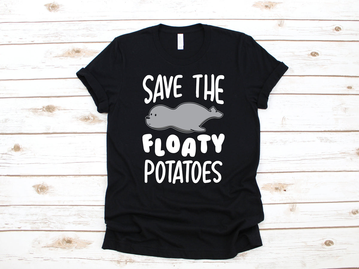 Save Seals TShirt Funny Seal Floaty Potatoes Save The Seals Kids Tee Toddler Tee Zoo Tank Top Hoodie Sweatshirt Long Sleeve Hoodie – Bold Style · Must-Have Style