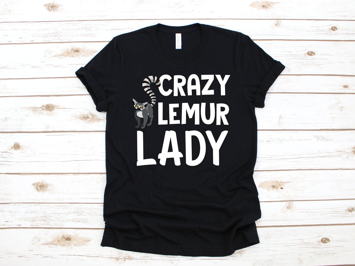 Crazy Lemur Lady TShirt Funny Lemur Tee Tank Top Hoodie Sweatshirt Long Sleeve Kids Tee Apparel Gift Hoodie – Everyday Comfort · High-Quality Print