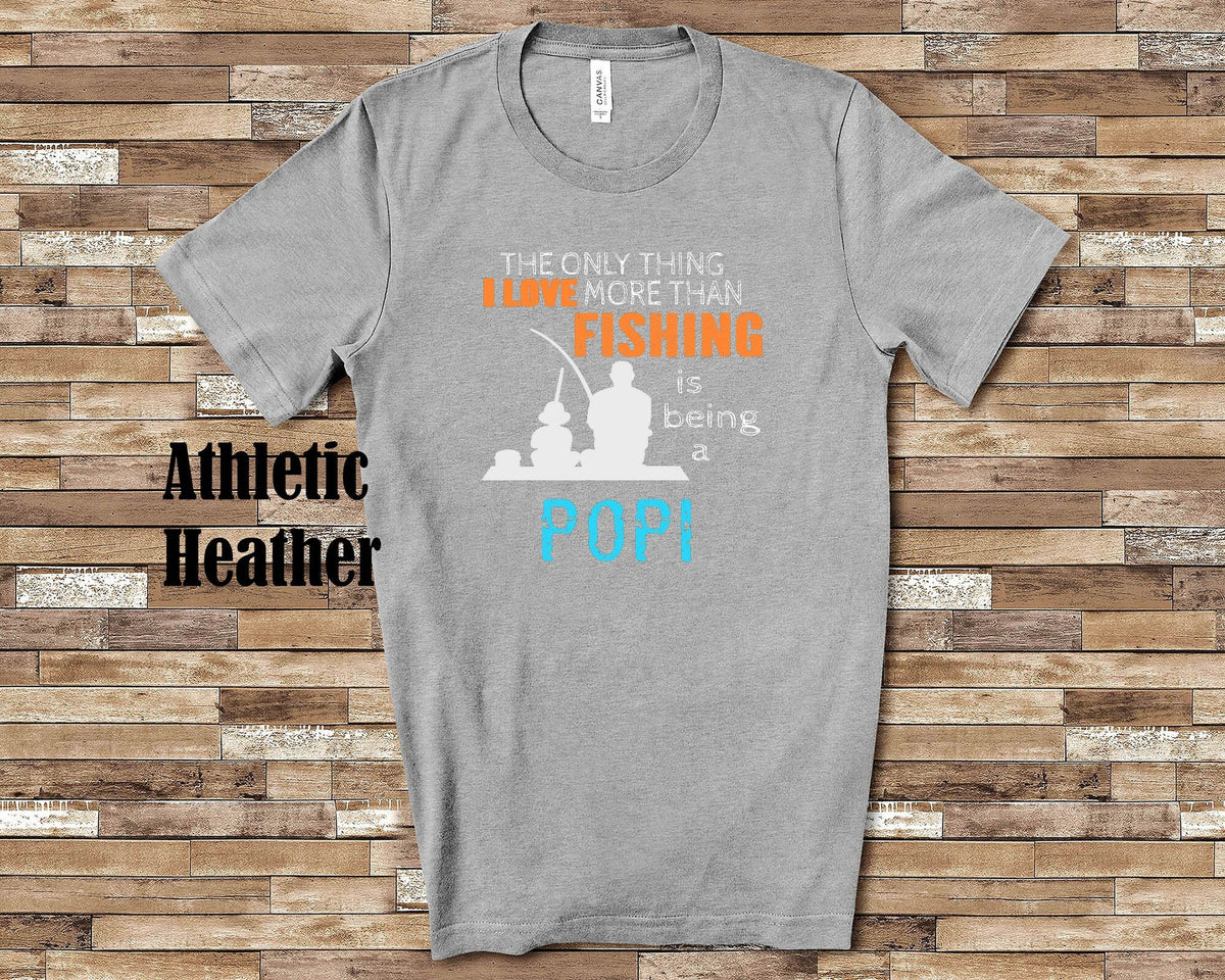 Love More Than Fishing Popi Tshirt Long Sleeve Shirt Sweatshirt or Tank Top Special Grandfather Father39s Day Christmas Birthday Gift Sweatshirt – Premium Graphic · Great Gift For Fans