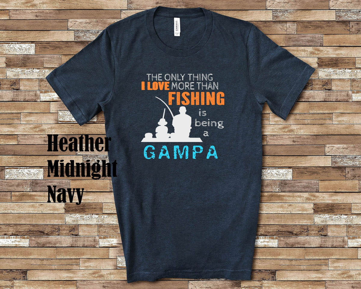 Love More Than Fishing Gampa Tshirt Long Sleeve Shirt Sweatshirt or Tank Top Special Grandfather Father39s Day Christmas Birthday Gift Sweatshirt – Everyday Comfort · Perfect For Daily Wear