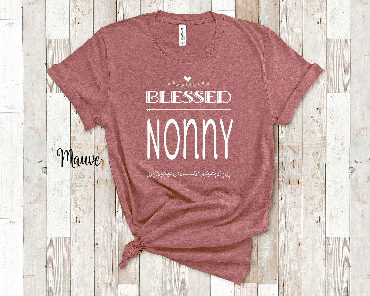 Blessed Nonny Grandma Tshirt Italy Italian Grandmother Gift Idea for Mother39s Day Birthday Christmas or Pregnancy Reveal Announcement Graphic Tee – Cozy Vibes · Top Pick For Any Outfit