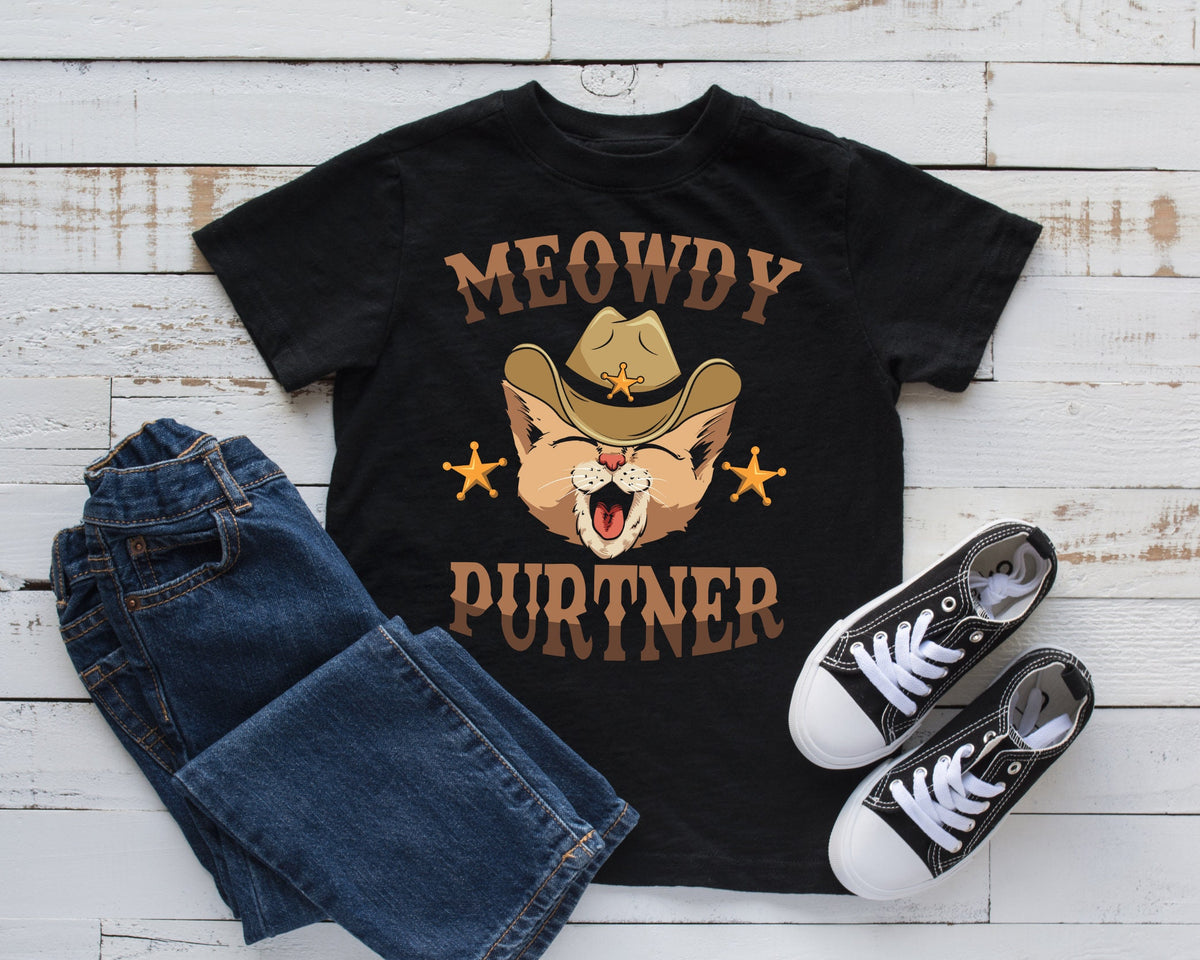 Funny Cowboy Cat TShirt Sheriff Cat Cute Western Cat Kids Hoodie Toddler Tee Tank Top Hoodie Sweatshirt Long Sleeve Kids Tee Hoodie – Soft Feel · Must-Have Style