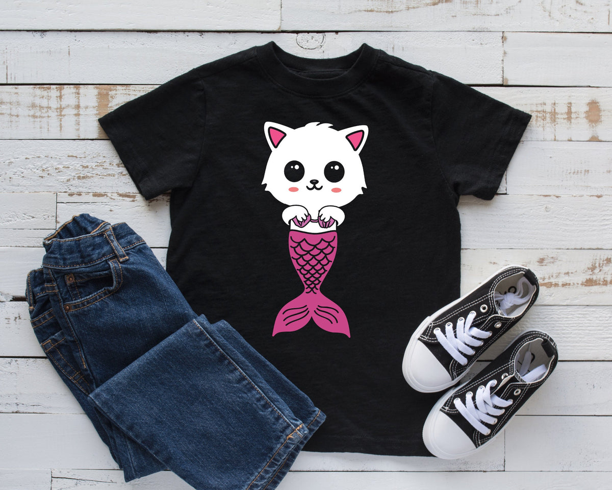 Mermaid Cat TShirt Cute Mermaids Tee Cat Kids Hoodie Toddler Tee Tank Top Hoodie Sweatshirt Long Sleeve Kids Tee Apparel Gift Hoodie – Soft Feel · Top Pick For Any Outfit
